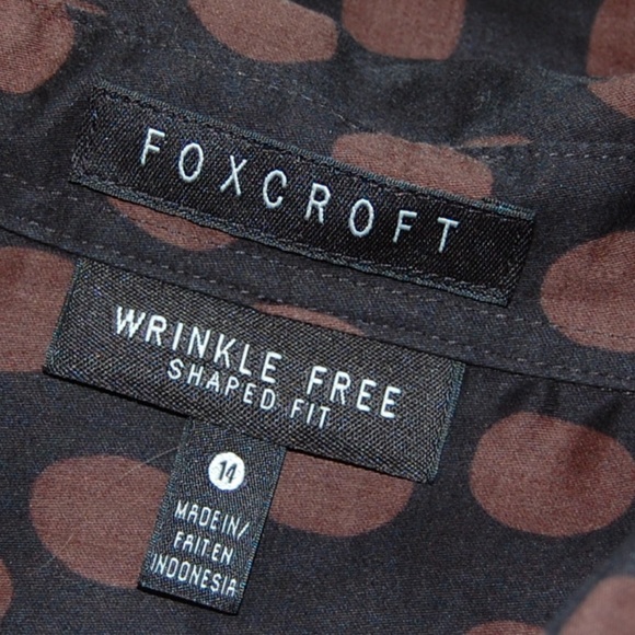 Foxcroft Polka Dot Button Down Top - Picture 7 of 7